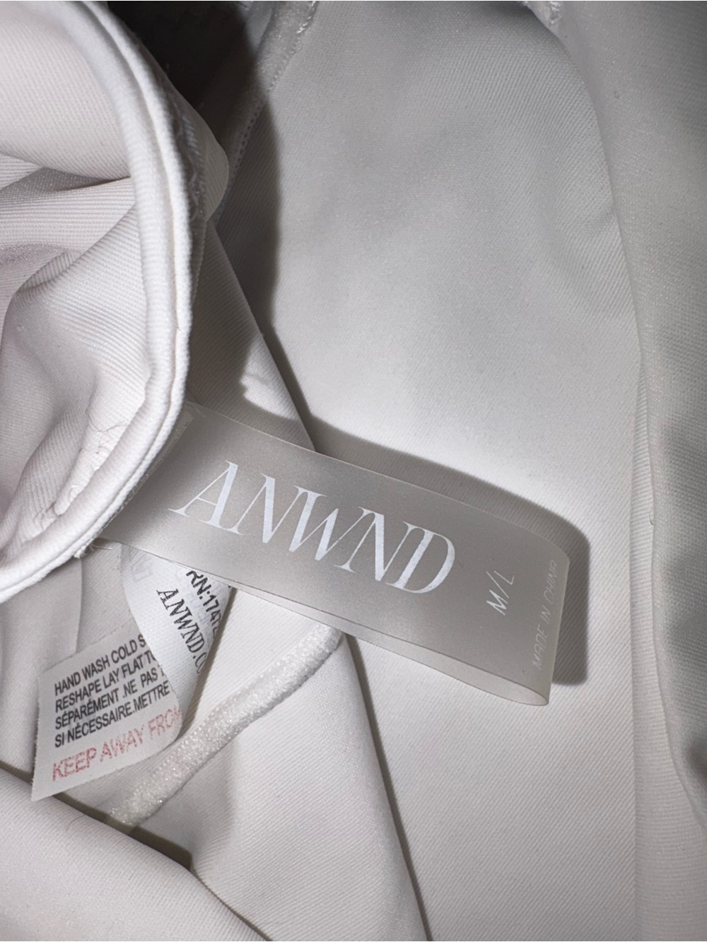ANWND white bodysuit - Picture 2 of 2